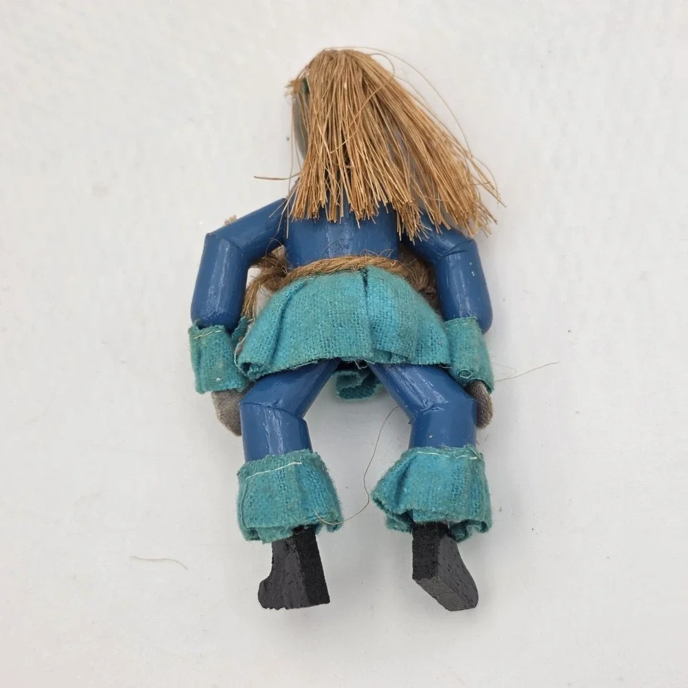 VTG Kurt Adler Wizard Of Oz Christmas Ornaments Dorothy Scarecrow Lion Wood READ
